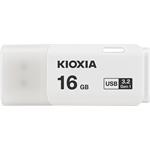 32 GB. USB 3.0 kľúč . KIOXIA Hayabusa U301, biely LU301W032GG4