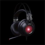 A4tech Bloody G525 herní sluchátka s mikrofonem podsvícená, 7.1, SW, USB, černá G525-BK