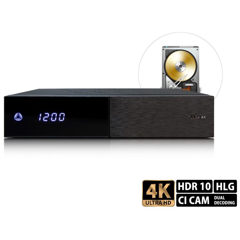 AB PULSe 4K 1x tuner DVB S2X HDSatelitný prijímač AB PULSE 4K 1XS2X HD