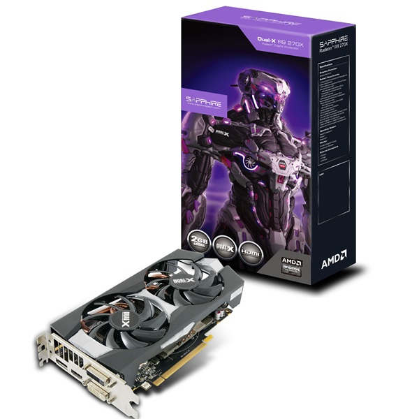 AMD Sapphire R9 270X 2GB (256) aktiv 2xD H 2xDP D5 11217-01-20G