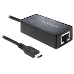 Delock adapter SuperSpeed USB (USB 3.1, Gen 1) s USB Type-C™ samec > Gigabit LAN 10/100/1000 Mb/s 62642