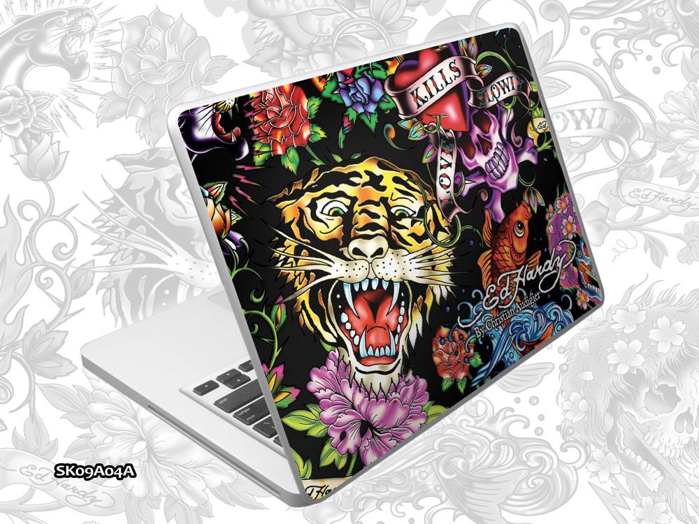 ED HARDY Tatoo Notebook Skin - pro Macbook Pro 17" Allover 2 - Full Color SK09A04A -17