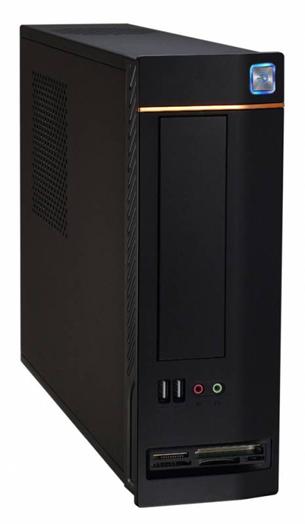 Eurocase Mini ITX WT-02C, 2xUSB, čitačka kariet, čierna, bez zdroja ITXWT-02C