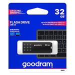 Goodram USB flash disk, USB 3.0 (3.2 Gen 1), 32GB, UME3, čierny, UME3-0320K0R11, USB A, s krytkou