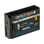 PATONA baterie pro foto Canon LP-E12 750mAh Li-Ion Platinum USB-C nabíjení PT1396