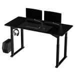 Pracovný stôl, elektricky nastaviteľná výška, čierna doska, 160X75 cm, 74-116 cm, UPLIFT, s XXL pod UDESK-UP-BBDE