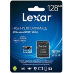 128GB Lexar® High-Performance 633x microSDXC™ UHS-I, up to 100MB/s read 45MB/s write C10 A1 V30 U3, Globa LSDMI128BB633A