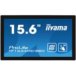 15,6" iiyama TF1634MC-B8X: IPS, FullHD, capacitive, 10P, 450cd/m2, VGA, DP, HDMI, IP65, černý