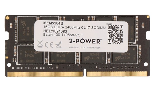 2-Power 16GB PC4-19200S 2400MHz DDR4 CL17 Non-ECC SoDIMM 2Rx8 (DOŽIVOTNÍ ZÁRUKA) MEM5504B