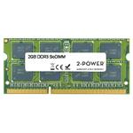 2-Power 2GB PC3-10600S 1333MHz DDR3 CL9 SoDIMM 1Rx8 (DOŽIVOTNÍ ZÁRUKA) MEM5102A