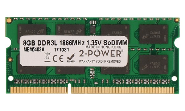 2-Power 8GB PC3L-14900S 1866MHz DDR3 CL13 1.35V SoDIMM 2Rx8 1.35V (DOŽIVOTNÍ ZÁRUKA) MEM5403A