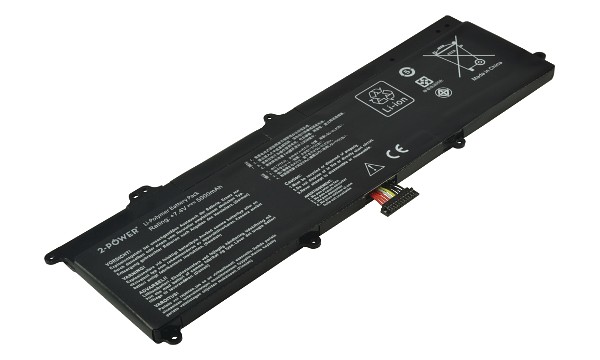 2-Power baterie pro ASUS VivoBook X201E, 7,4V, 5000mAh, 4 cells - S200E, S200L987E, X202E CBP3410A