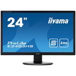 24" LCD iiyama E2483HS-B3 - FullHD,1ms,250cd/m2, HDMI,DP,VGA,repro