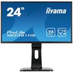 24" LCD iiyama XB2481HS-B1 - VA, 6ms,250cd/m2,3000:1 (12M:1 ACR),VGA,DVI,HDMI,repro,pivot,výšk.nast.