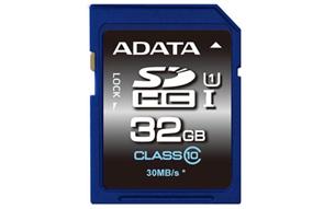 32 GB . SDXC/SDHC Premier UHS-I karta ADATA class 10 Ultra High Speed ASDH32GUICL10-R