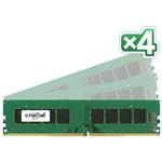 32GB DDR4 - 2133 MHz Crucial CL15 SR x8 DIMM kit, 4x8GB CT4K8G4DFS8213