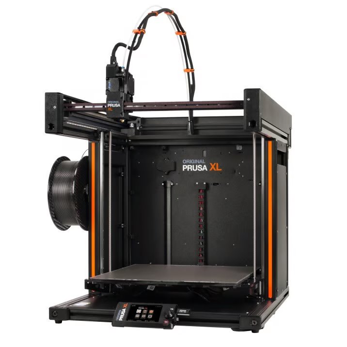 3D tlaciaren Original Prusa XL, s jednou hlavou, čiastočne poskladaná prusaXL-1extr