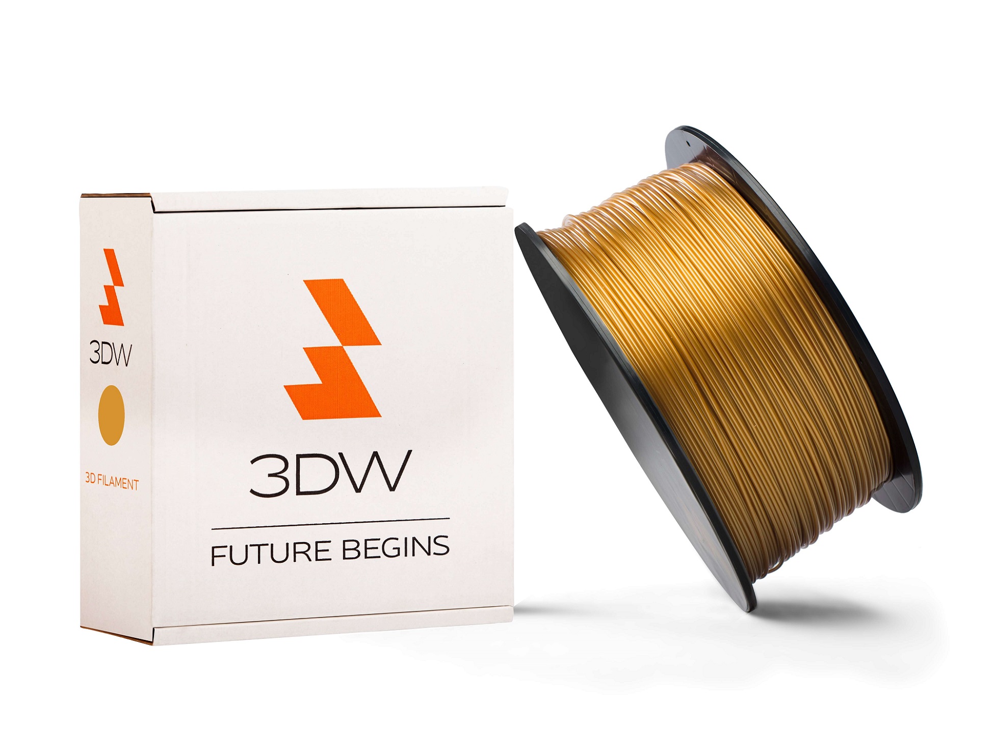 3DW - ABS filament 1,75mm zlatá, 0,5 kg, tisk 220-250°C D11211