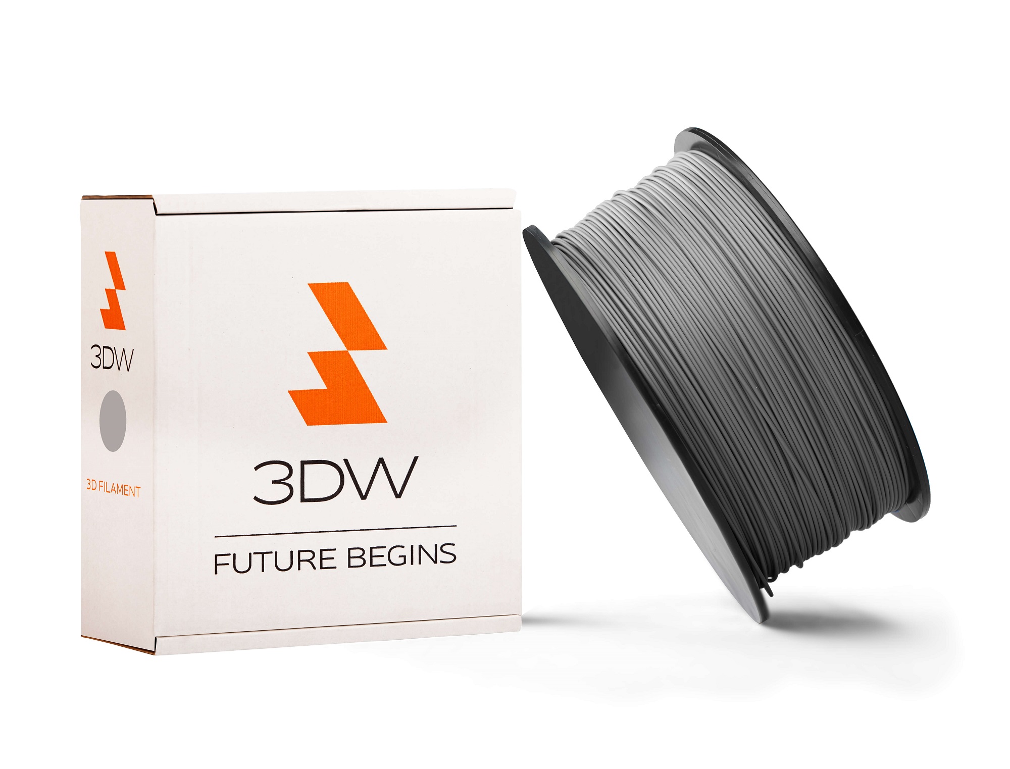 3DW - PLA filament 1,75mm šedá, 0,5 kg,tisk190-210°C D12219