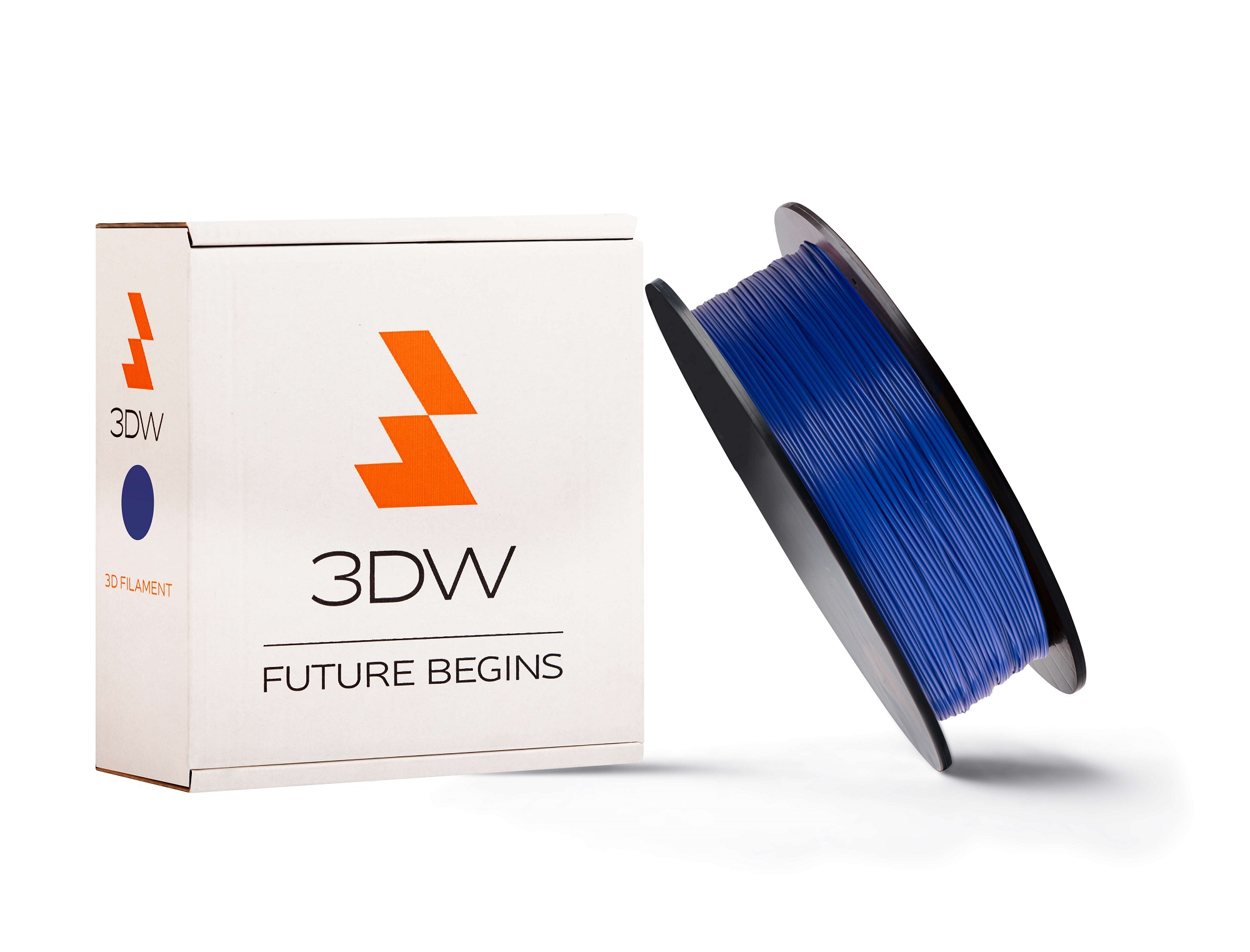 3DW - PLA filament 1,75mm tm.modrá, 0,5 kg,tisk190-210°C D12218