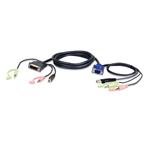 3M USB VGA to DVI-A KVM Cable with Audio 2L-7DX3U