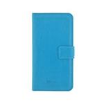 4-OK BOOK WALLET UNIVERSAL WITH POCKET CARD - SIZE L- 5.1" BLUE