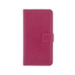 4-OK BOOK WALLET UNIVERSAL WITH POCKET CARD - SIZE L- 5.1" PINK