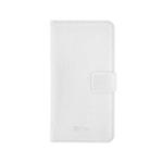 4-OK BOOK WALLET UNIVERSAL WITH POCKET CARD - SIZE XL 6" WHITE