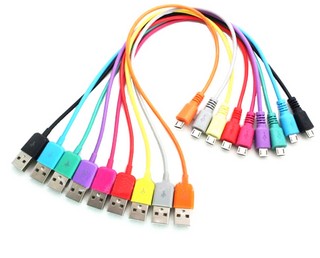 4World Kábel USB 2.0 MICRO 5pin, AM / B MICRO prenos dát/nabíjanie 1.0m fialový