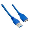 4World Kabel USB 3.0 AM-Micro BM 1.0m Blue