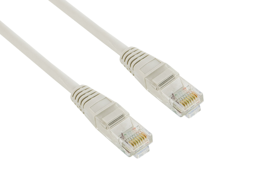 4World Sieťový kábel RJ45, s krytkou, Cat. 5e UTP, 0.5m, Šedý