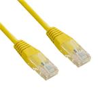 4World Sieťový kábel RJ45 s krytkou, Cat. 5e UTP, 1m, Žlutý