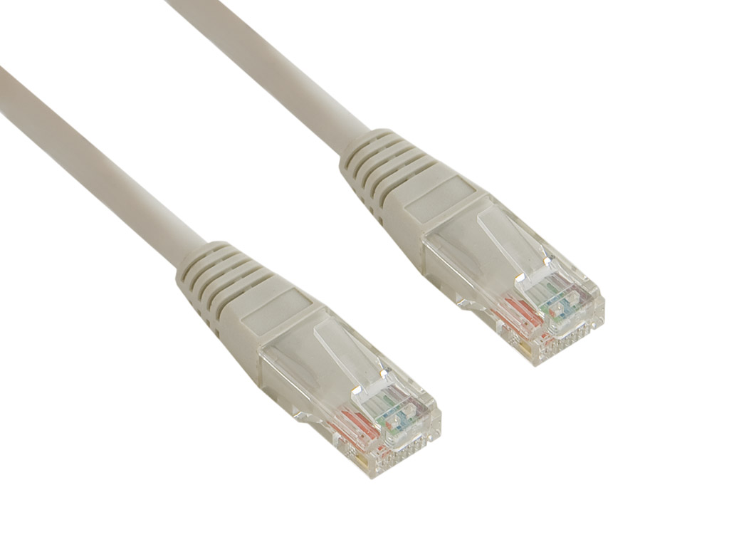 4World Sieťový kábel RJ45, s krytkou, Cat. 5e UTP, 7.5m, Šedý