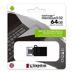 64 GB . USB 3.2 kľúč . Kingston DataTraveler Duo Gen1, USB-A, USB-C DTDE/64GB