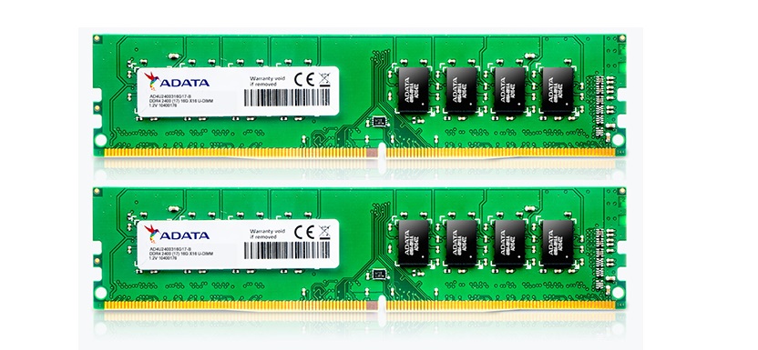 8GB 2400MHz (CL17) DDR4 U-DIMM Dual Kit ADATA RAM AD4U2400W4G17-2