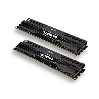 8GB DDR3-1600Mhz Patriot Viper3, kit černý CL9 PV38G160C9K