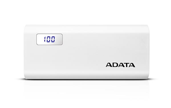 A-DATA Power Bank P12500D, 12500mAh, biely AP12500D-DGT-5V-CWH