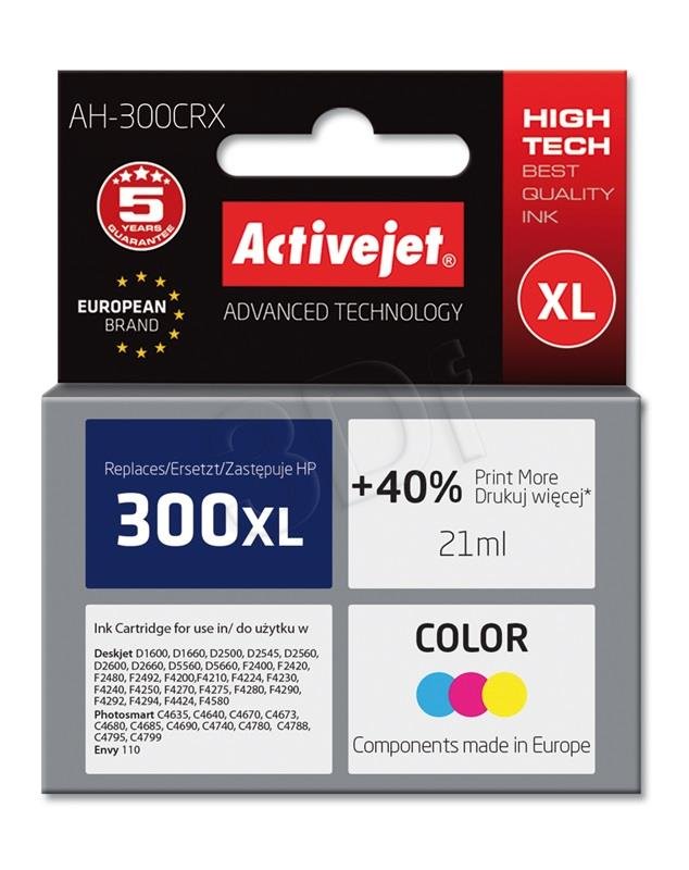 ActiveJet Ink cartridge Premium AH-300CRX (AH-C44) color (HP 300XL CC644EE)