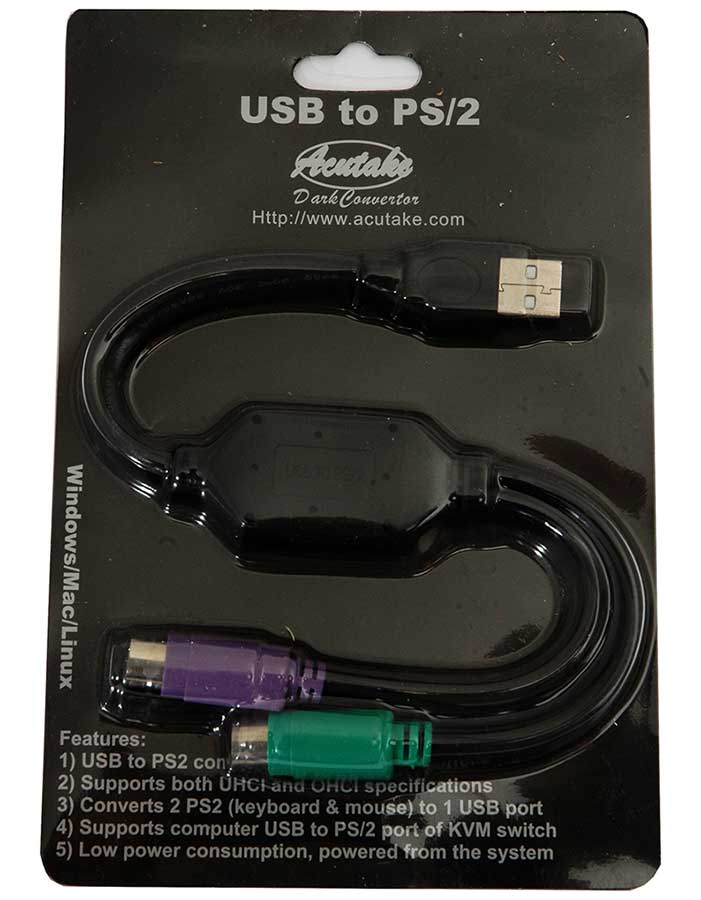 Acutake DarkUSB/PS2 (USB to PS2 Adapter)