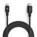 Adam Elements kábel Peak II C200B USB-C to Lightning 2m - Black ACBADCL200BBK