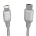 Adam Elements kábel Peak II C200B USB-C to Lightning 2m - Silver ACBADCL200BSL