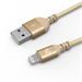 Adam Elements kábel PeAk III 120B Lightning to USB 1,2m - Gold AEACBAD3AL120BGD