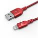 Adam Elements kábel PeAk III 120B Lightning to USB 1,2m - Red AEACBAD3AL120BRD