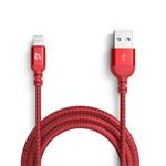 Adam Elements kábel PeAk III 200B Lightning to USB 2m - Red AEACBAD3AL200BRD