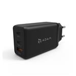 Adam Elements Omnia F6 USB-C PD/QC 3 GaN Super Charging Kit 65W - Black AEAPAADF6EUBK