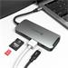 Adam Elements USB-C multiport hub CASA 8 in 1 - Grey AAPADHUBA08GY