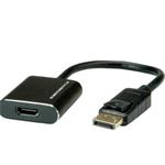 Adaptér DisplayPort/HDMI M/F, 15cm čierny, DP ver. 1.2 (4K@60Hz) 12.03.3164-10