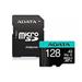 ADATA 128GB Premier Pro MICROSDXC, R/W up to 100/80 MB/s, with Adapter AUSDX128GUI3V30SA2-RA1