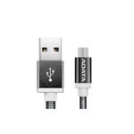 ADATA Micro USB kabel pletený 1m černý AMUCAL-100CMK-CBK