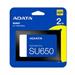 ADATA SSD 2TB SU650, SATA III, 2.5", (R:520/ W:450MB/s) ASU650SS-2TT-R